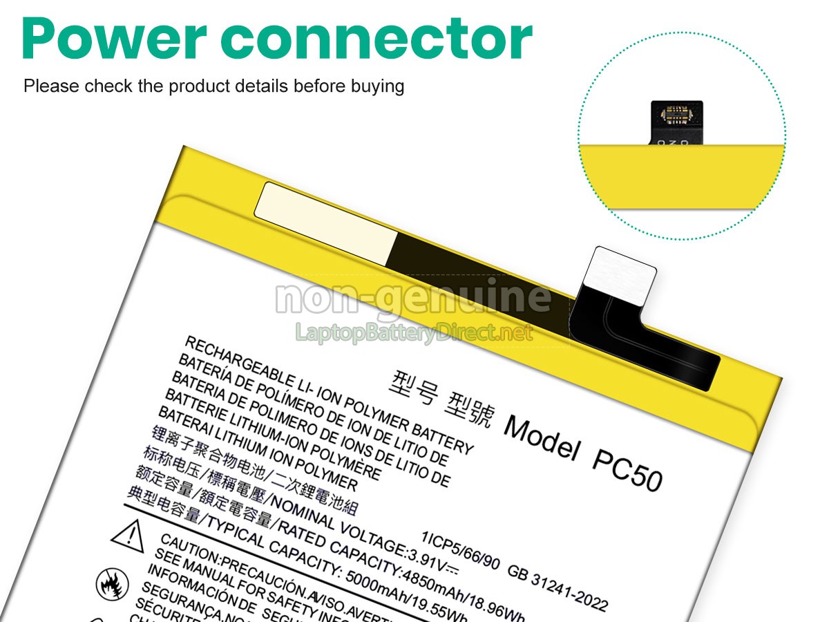 replacement Motorola PC50 battery