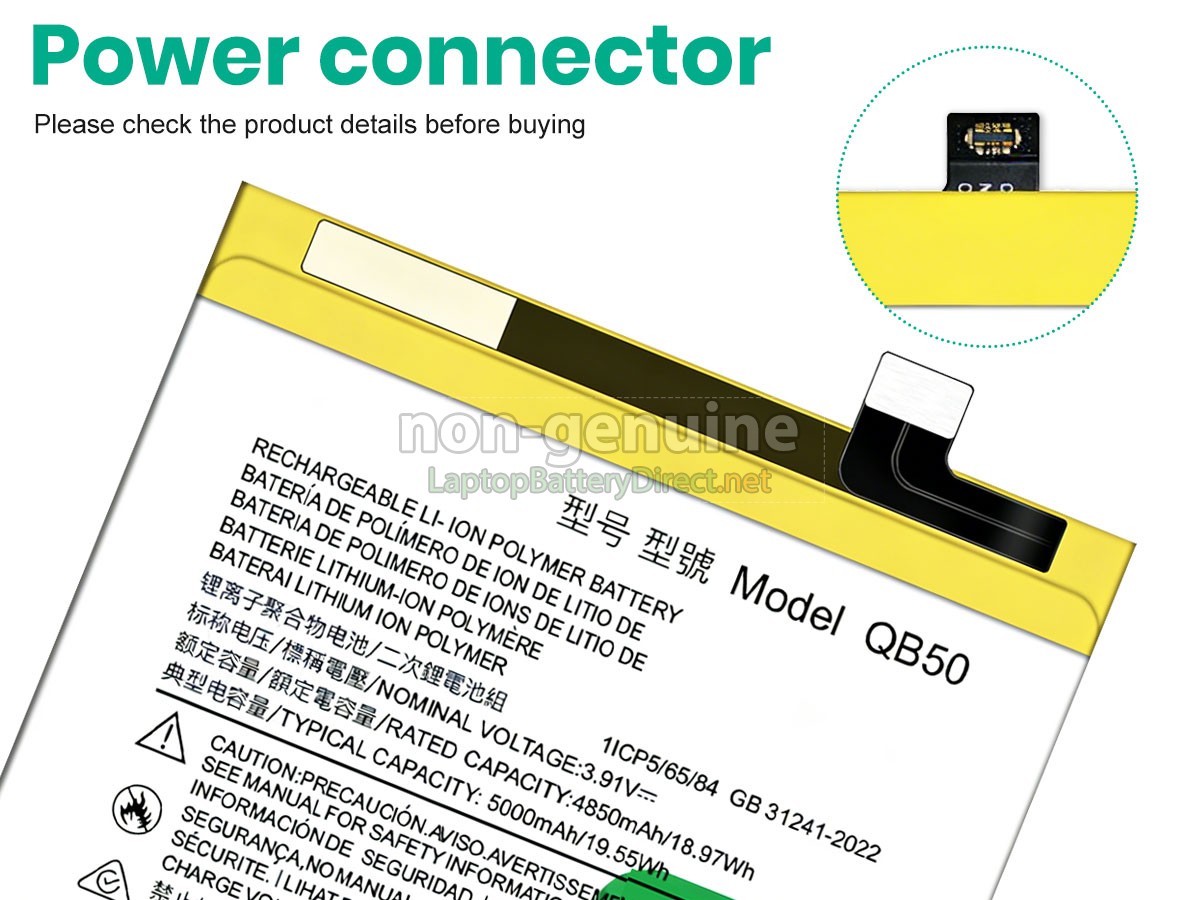 replacement Motorola QB50 battery