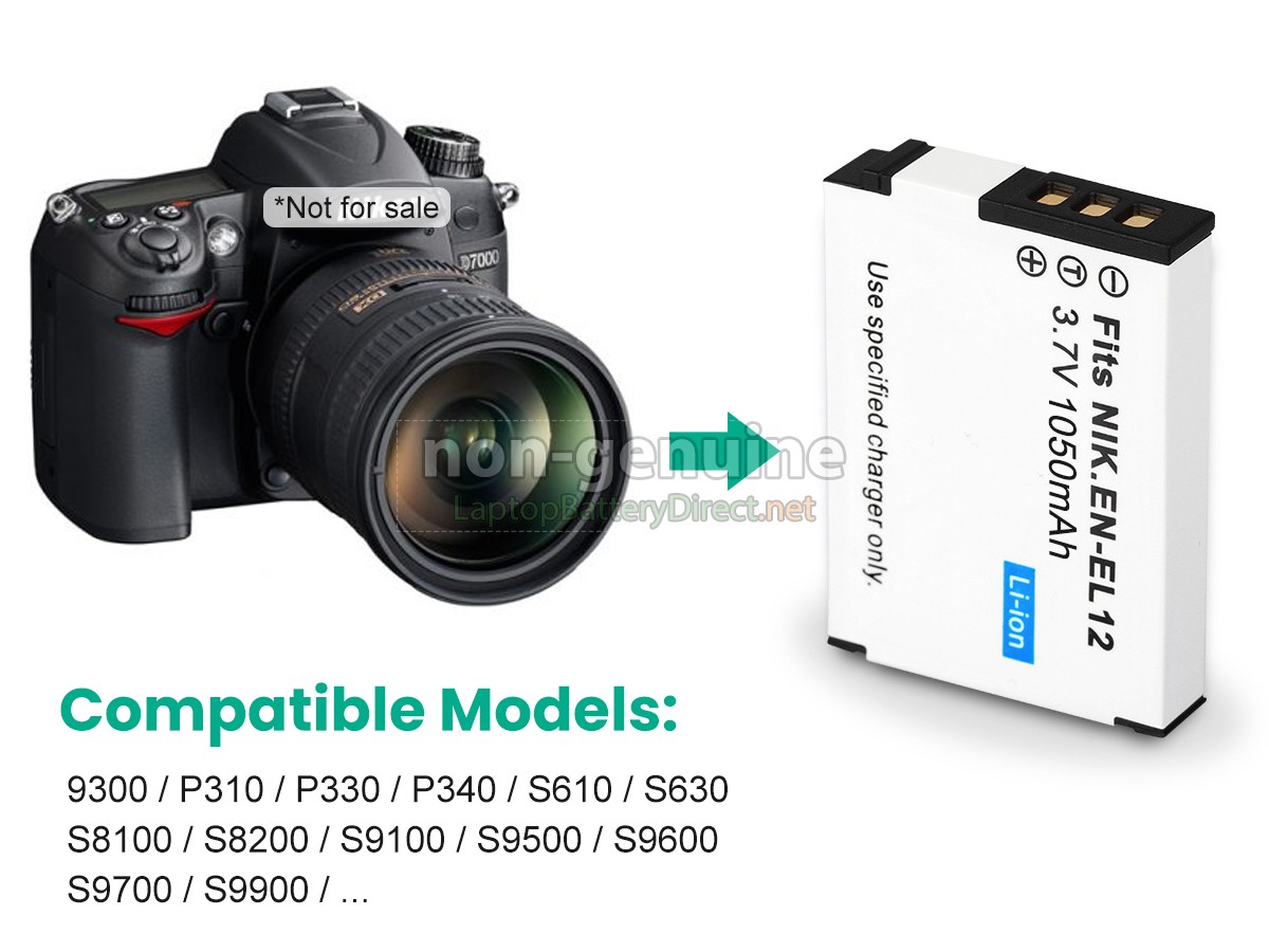 replacement Nikon S9600 battery