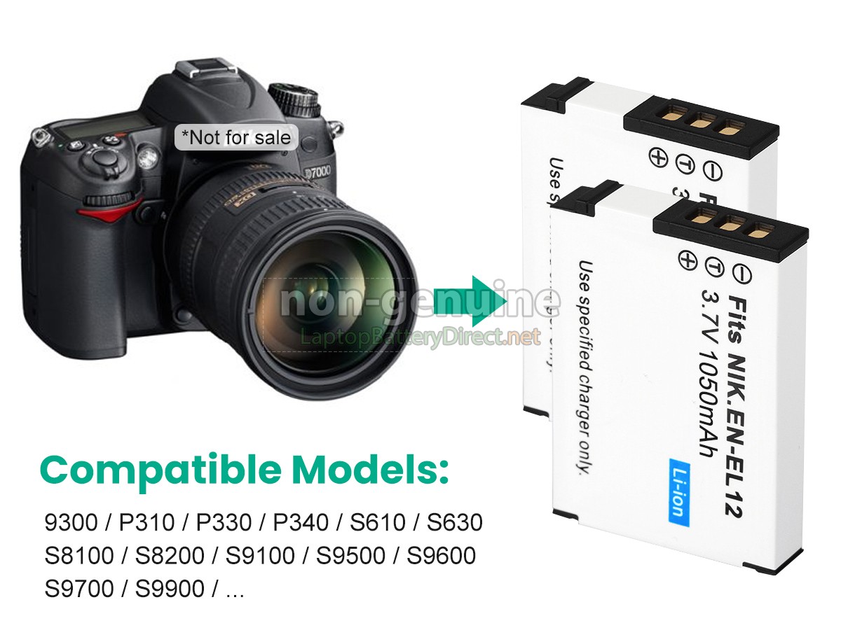 replacement Nikon S9600 battery