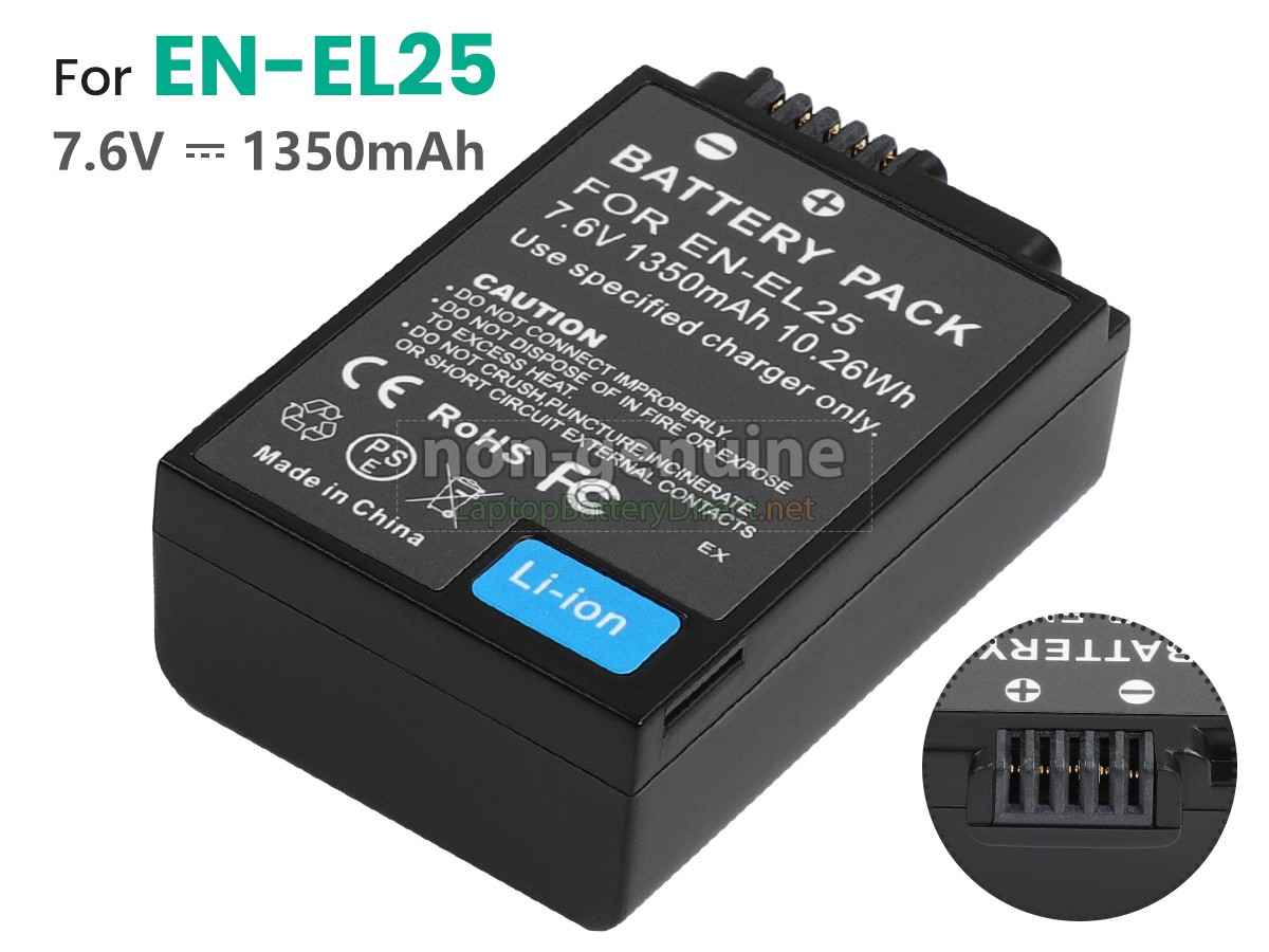 replacement Nikon Z50 battery
