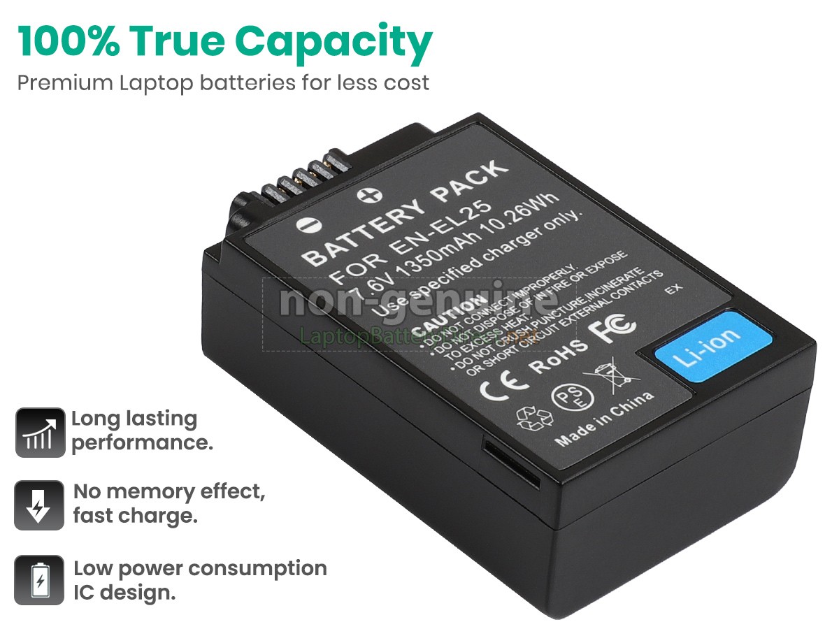 replacement Nikon Z50 battery