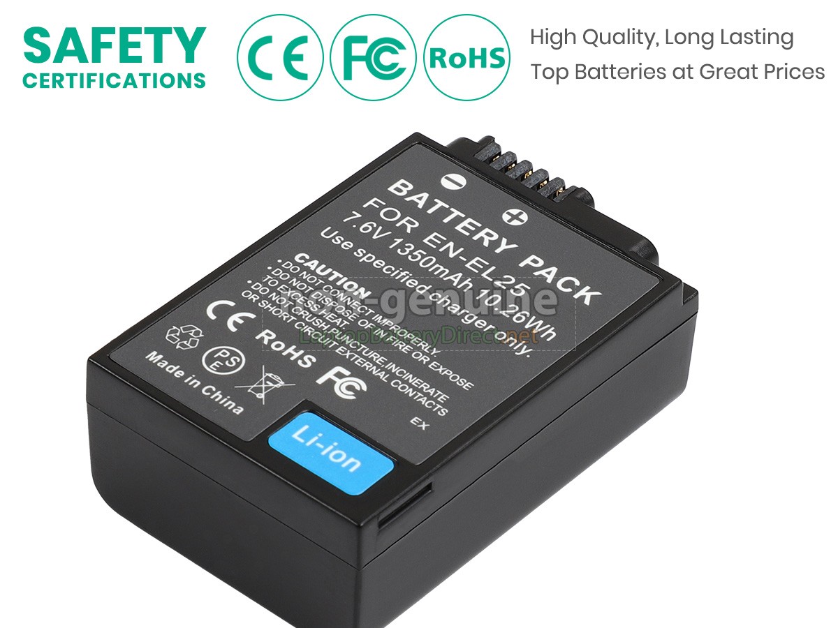 replacement Nikon Z50 battery