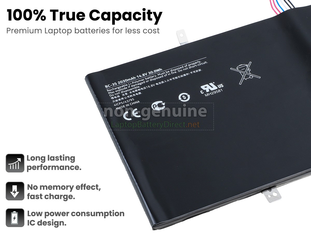 replacement Nokia LUMIA 2520 TABLE battery