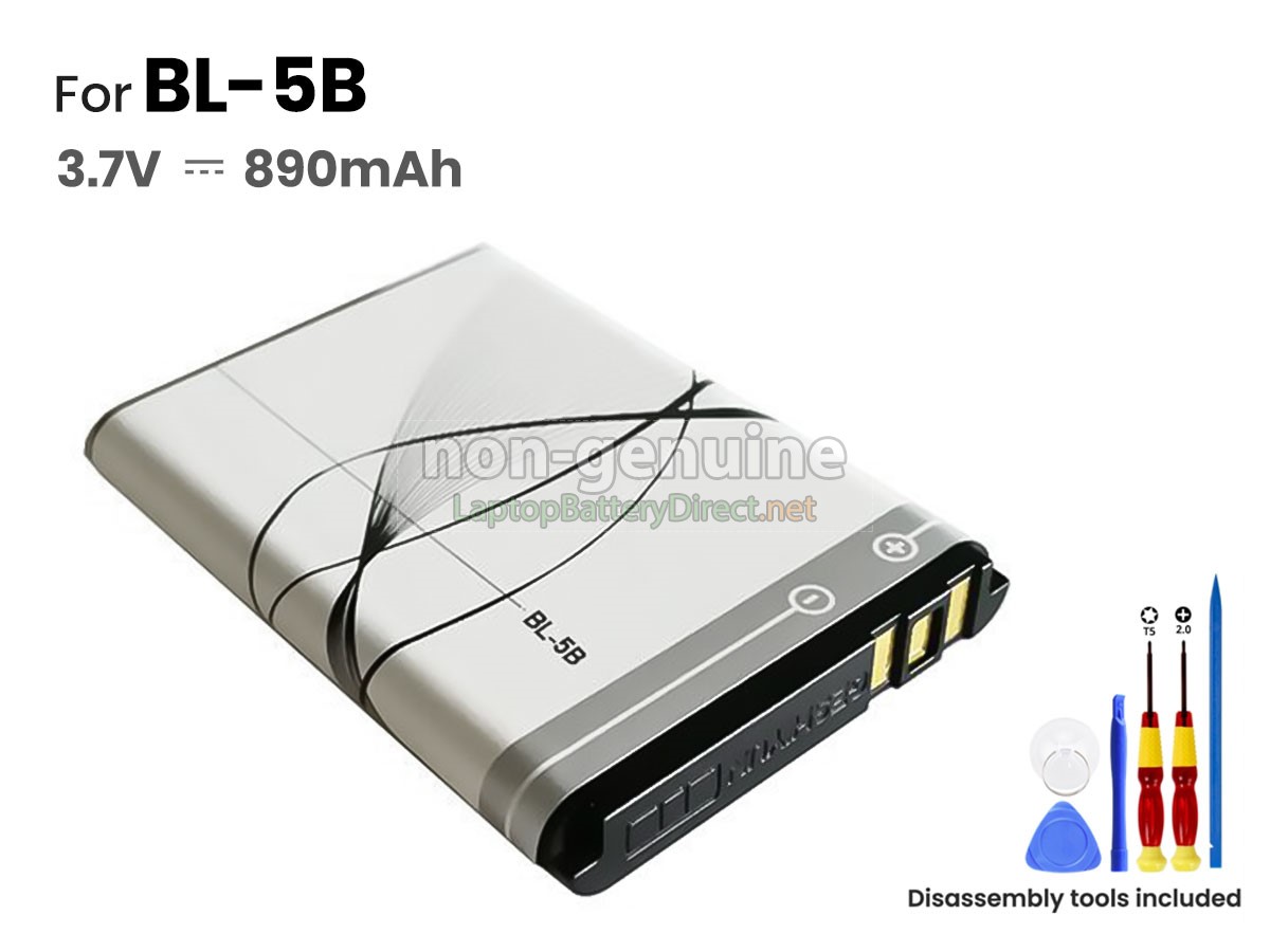 replacement Nokia BL-5B battery