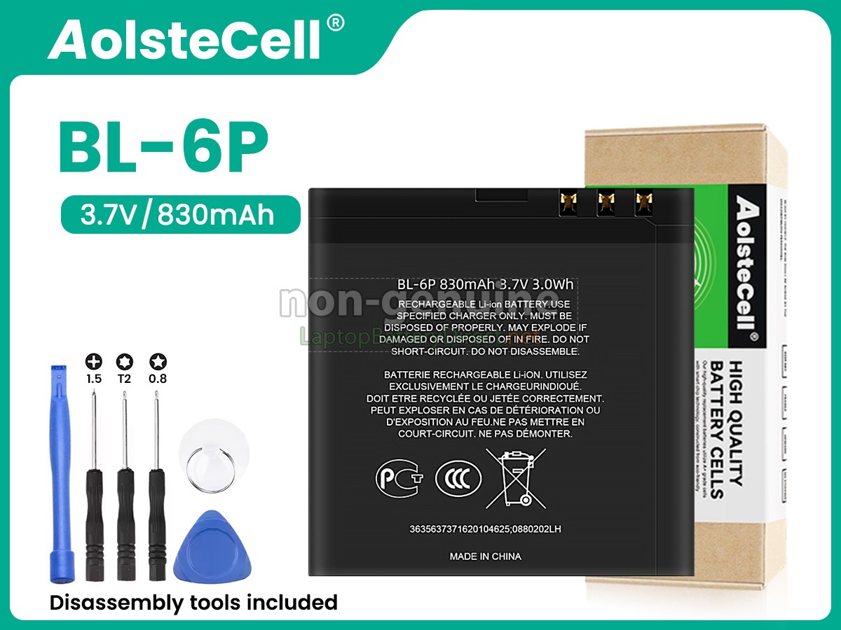 replacement Nokia BL-6P battery