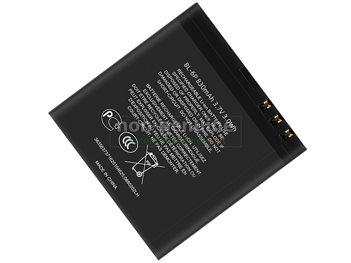 replacement Nokia BL-6P battery