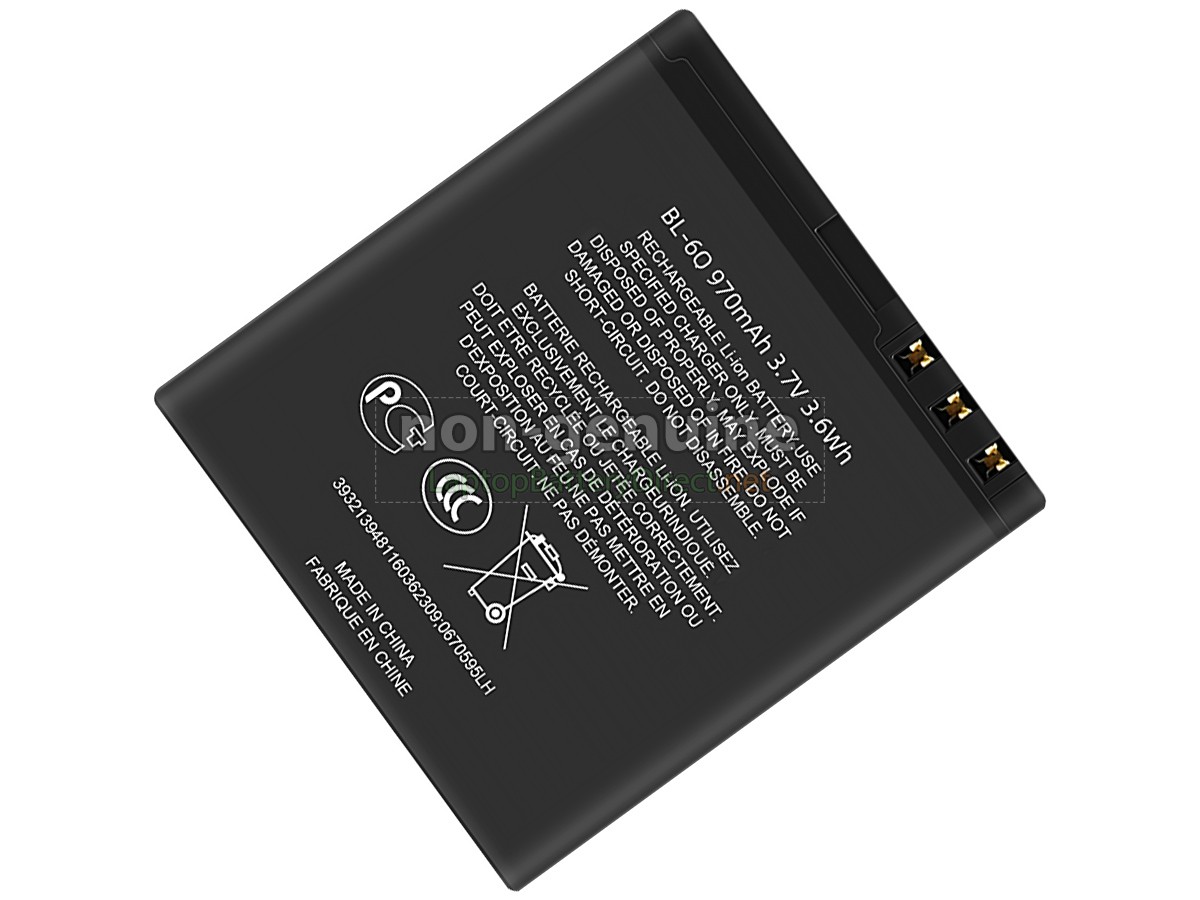 replacement Nokia 6700 battery
