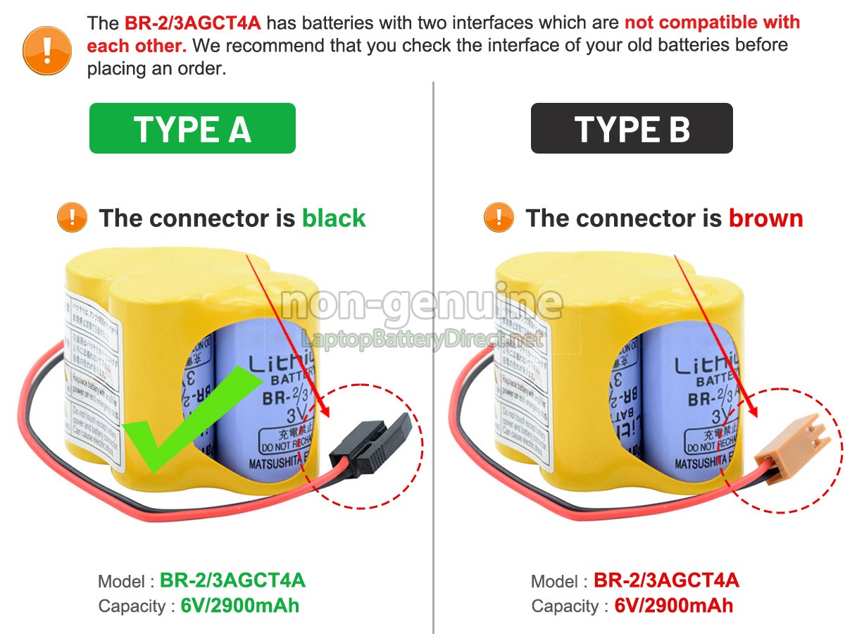 replacement Panasonic BR-23AGCT4A battery