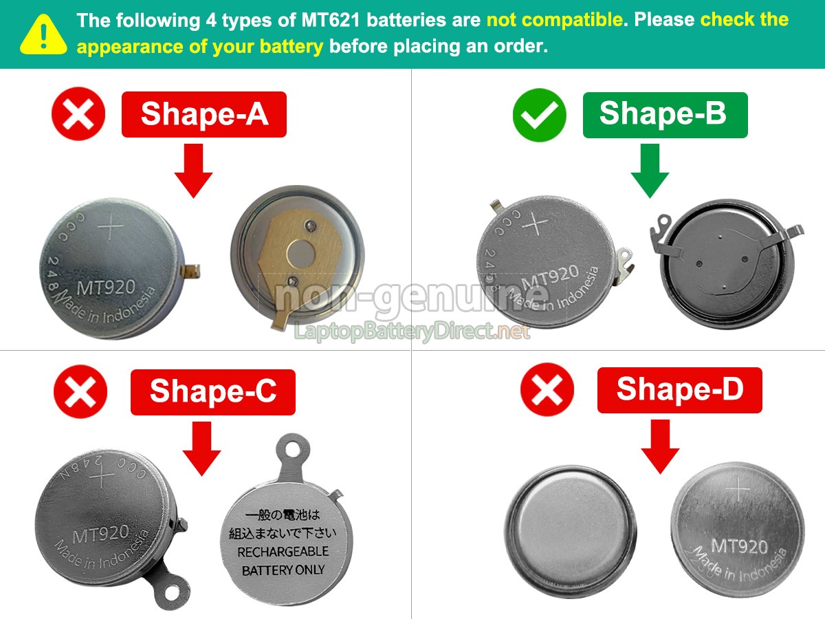 replacement Panasonic MT920 battery