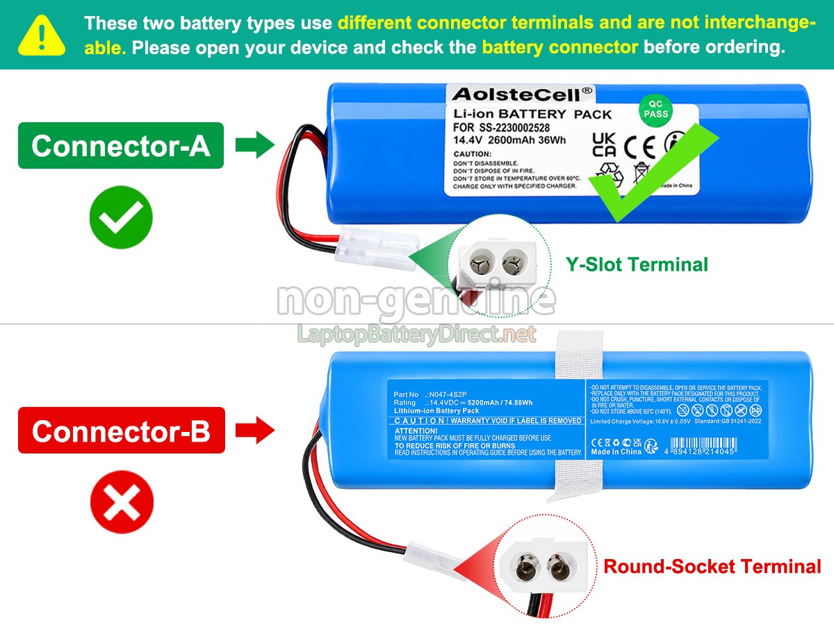 replacement Rowenta SS-2230002529 battery