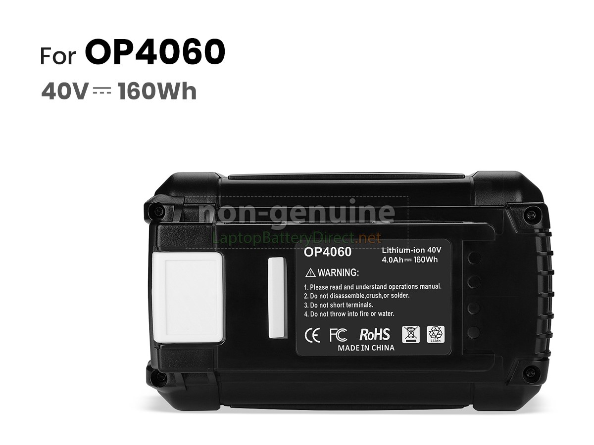 replacement Ryobi OP4060 battery