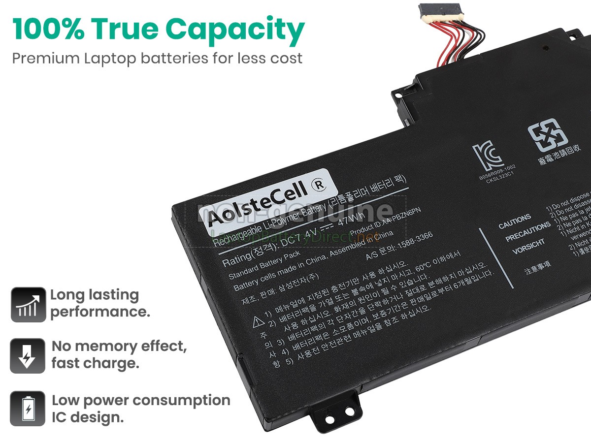 replacement Samsung 350U2B-A05 battery