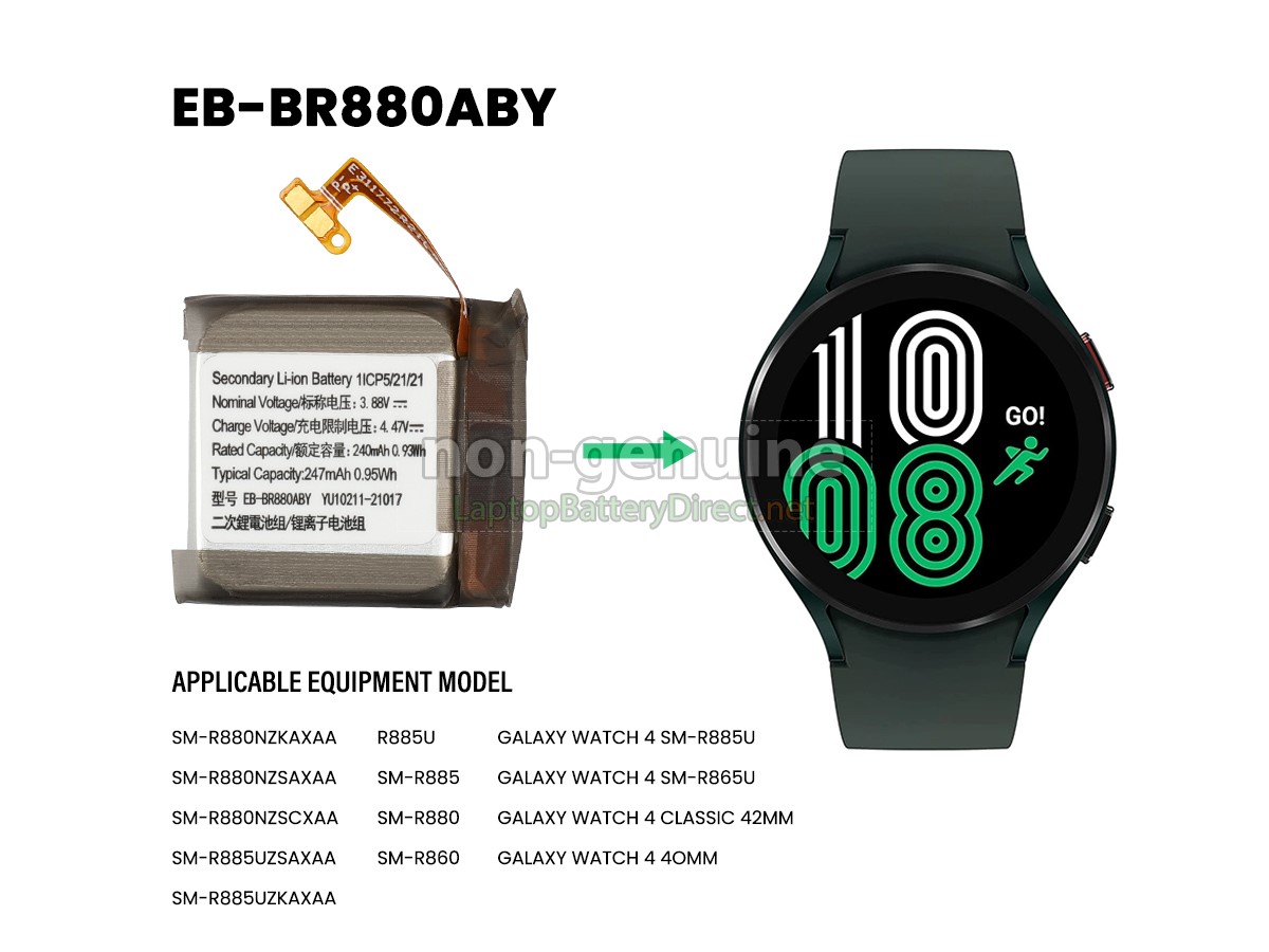 replacement Samsung GALAXY WATCH 4 40MM battery