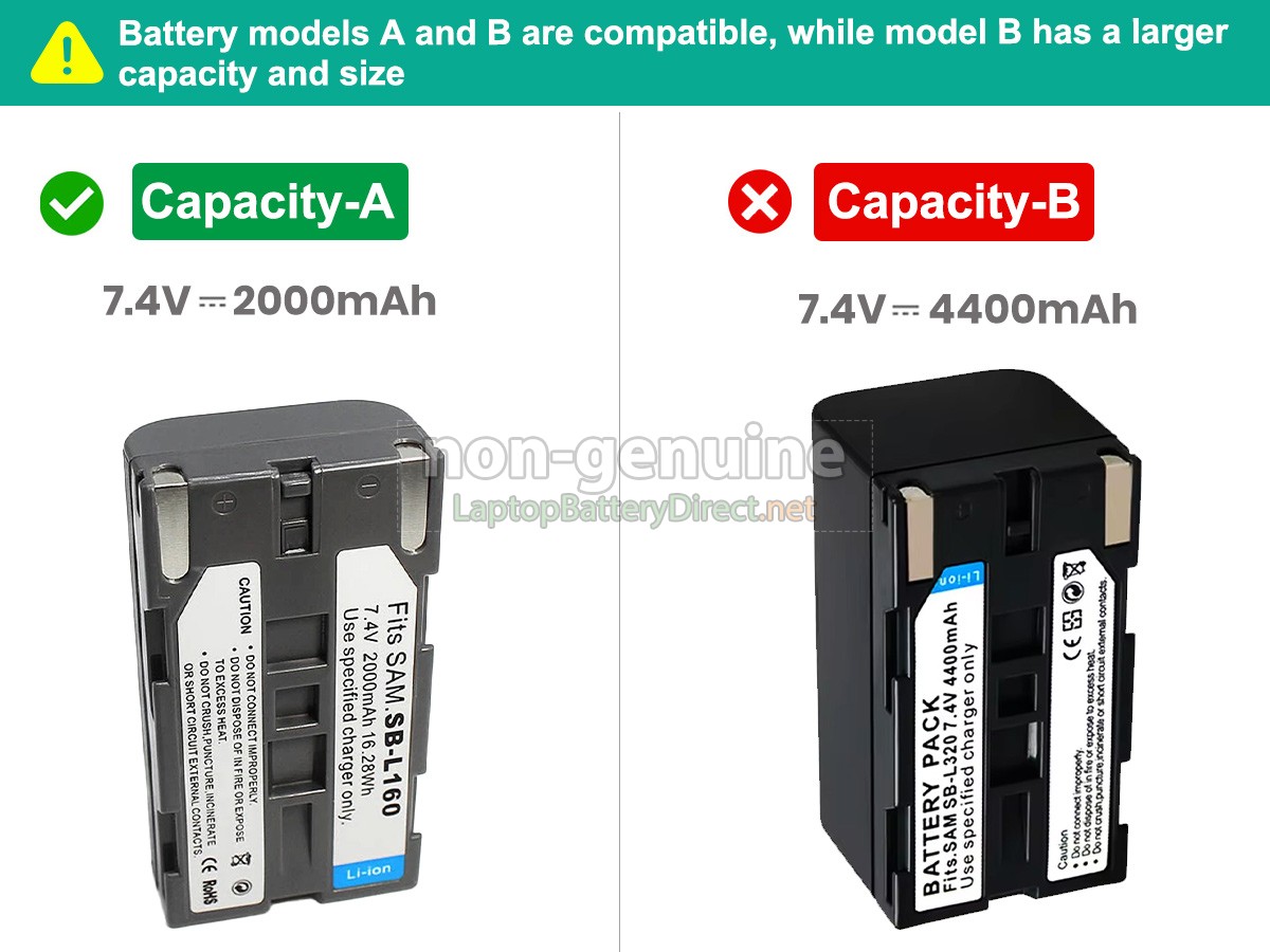 replacement Samsung SC-L600 battery