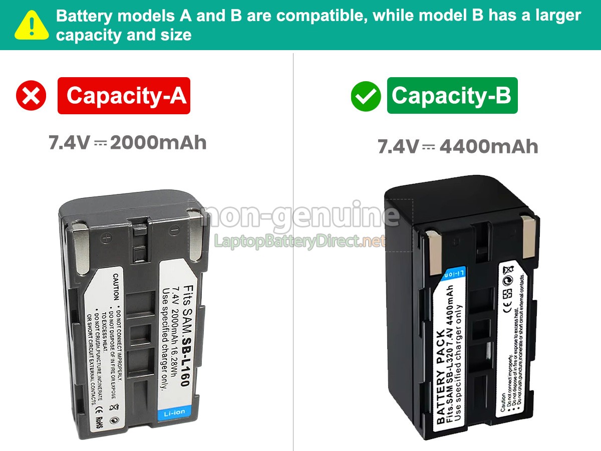 replacement Samsung SC-L600 battery