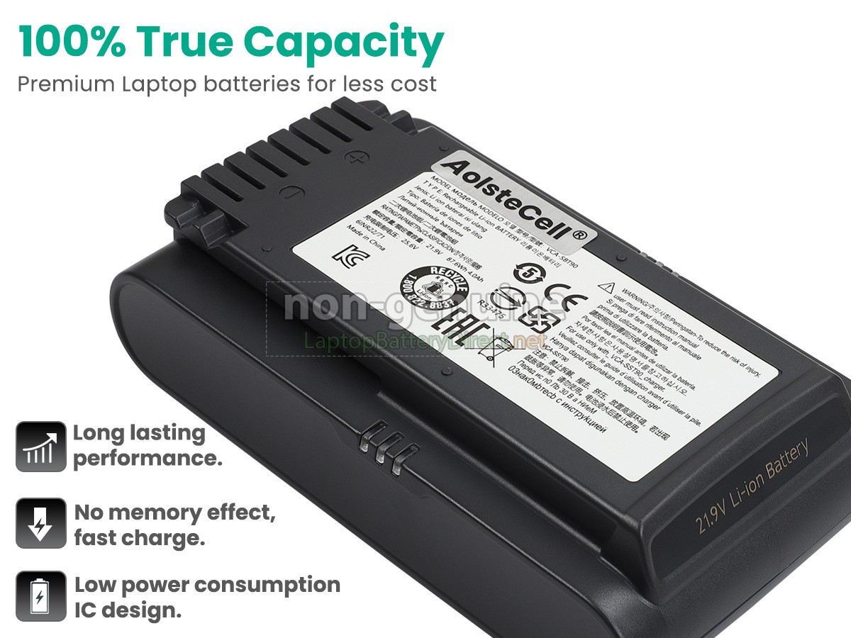 replacement Samsung VS20T7551R5/AA battery