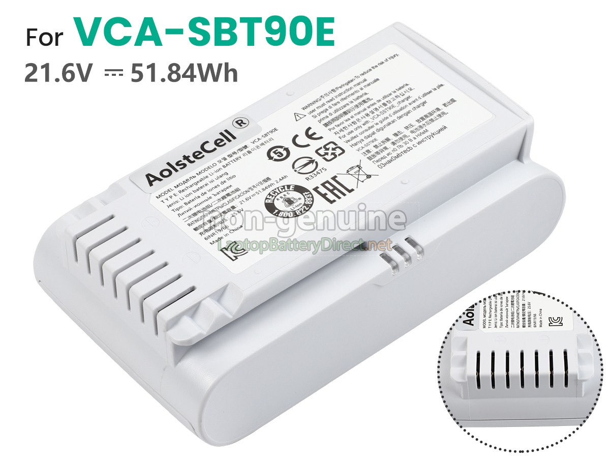 replacement Samsung VCA-SBT90EB(6INR19/66) battery