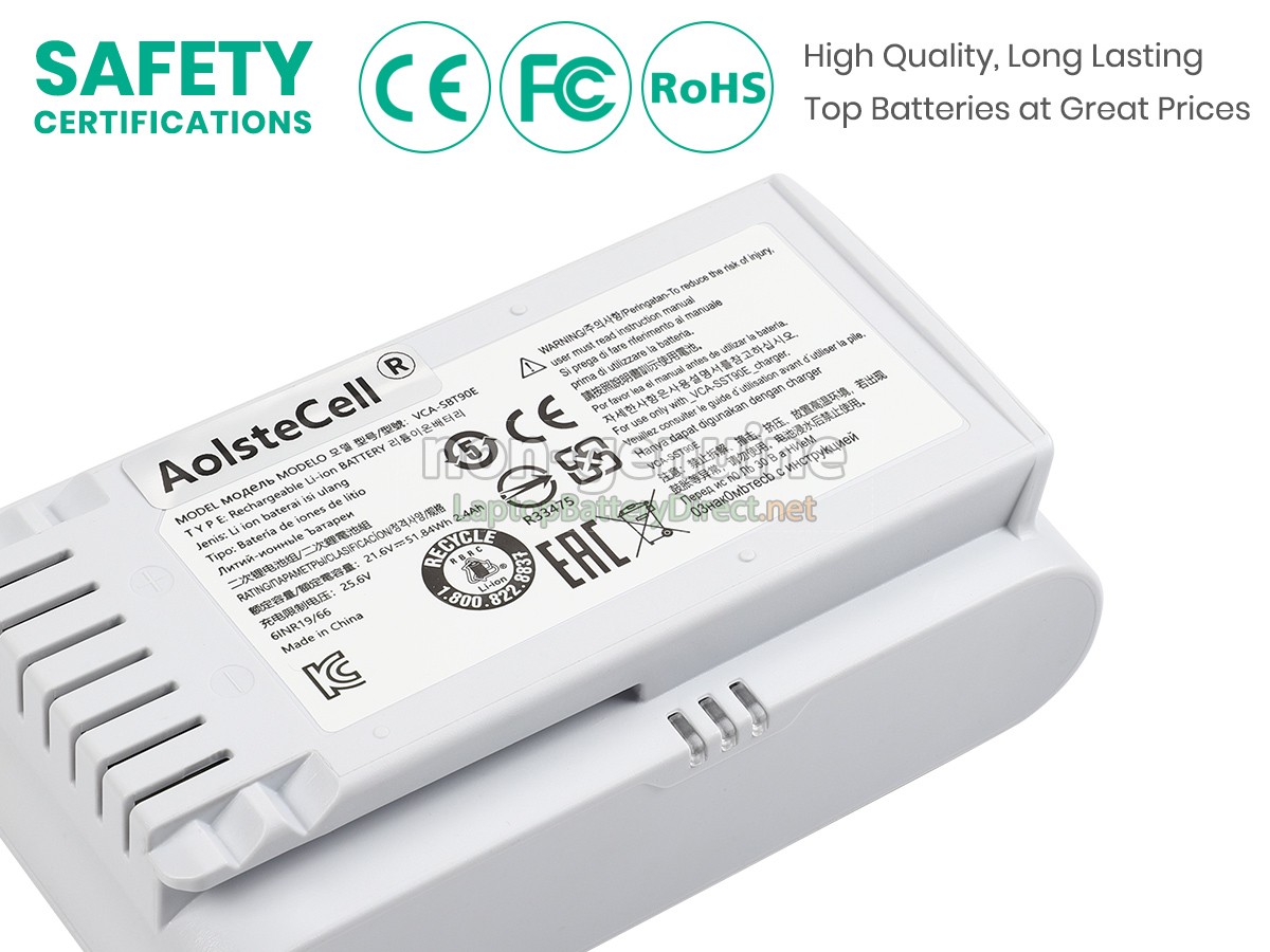 replacement Samsung VCA-SBT90EB(6INR19/66) battery