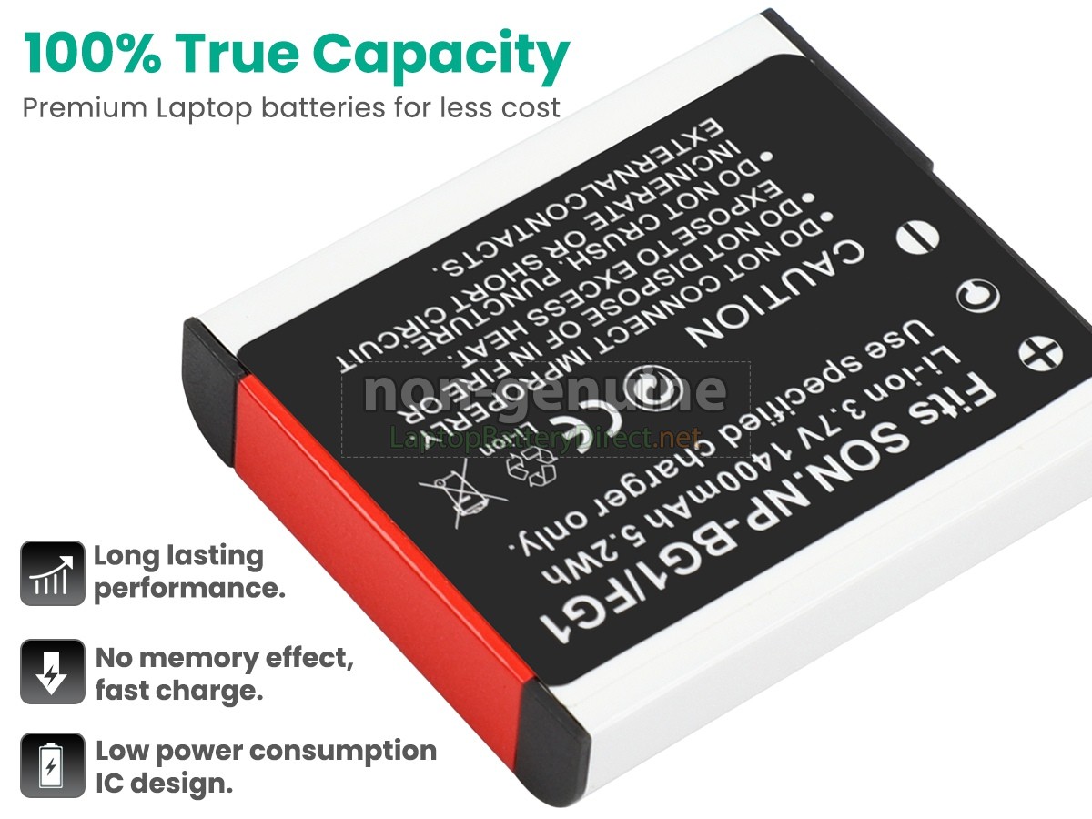 replacement Sony DSC-W85 battery