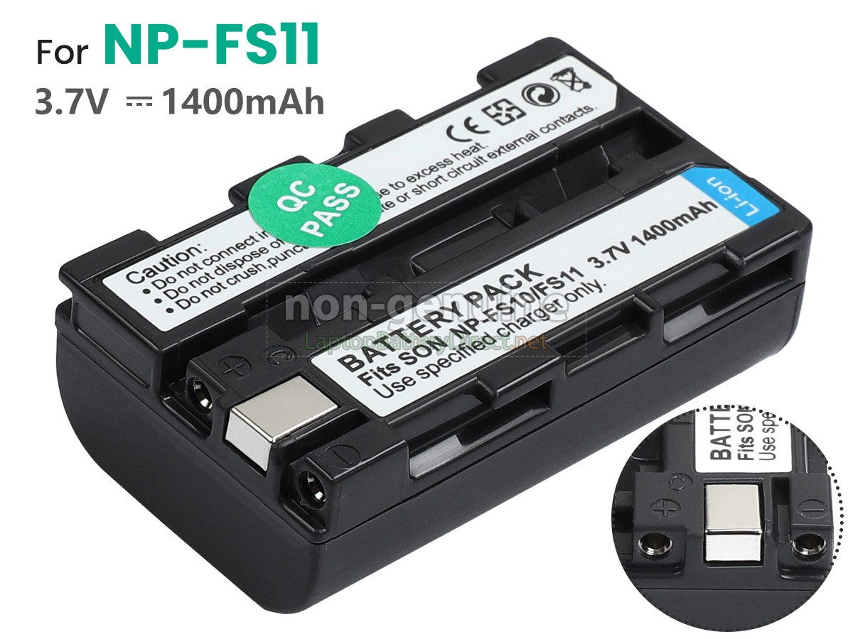 replacement Sony NP-FS11 battery