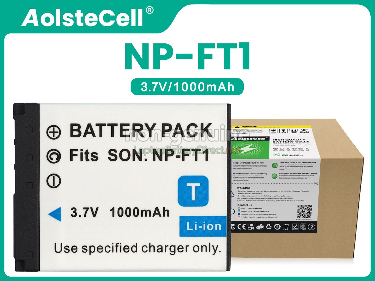 replacement Sony NP-FT1 battery