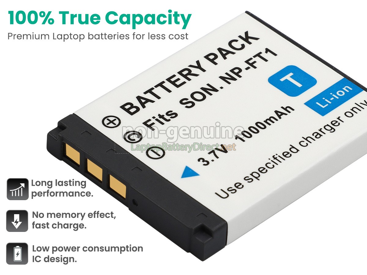 replacement Sony NP-FT1 battery