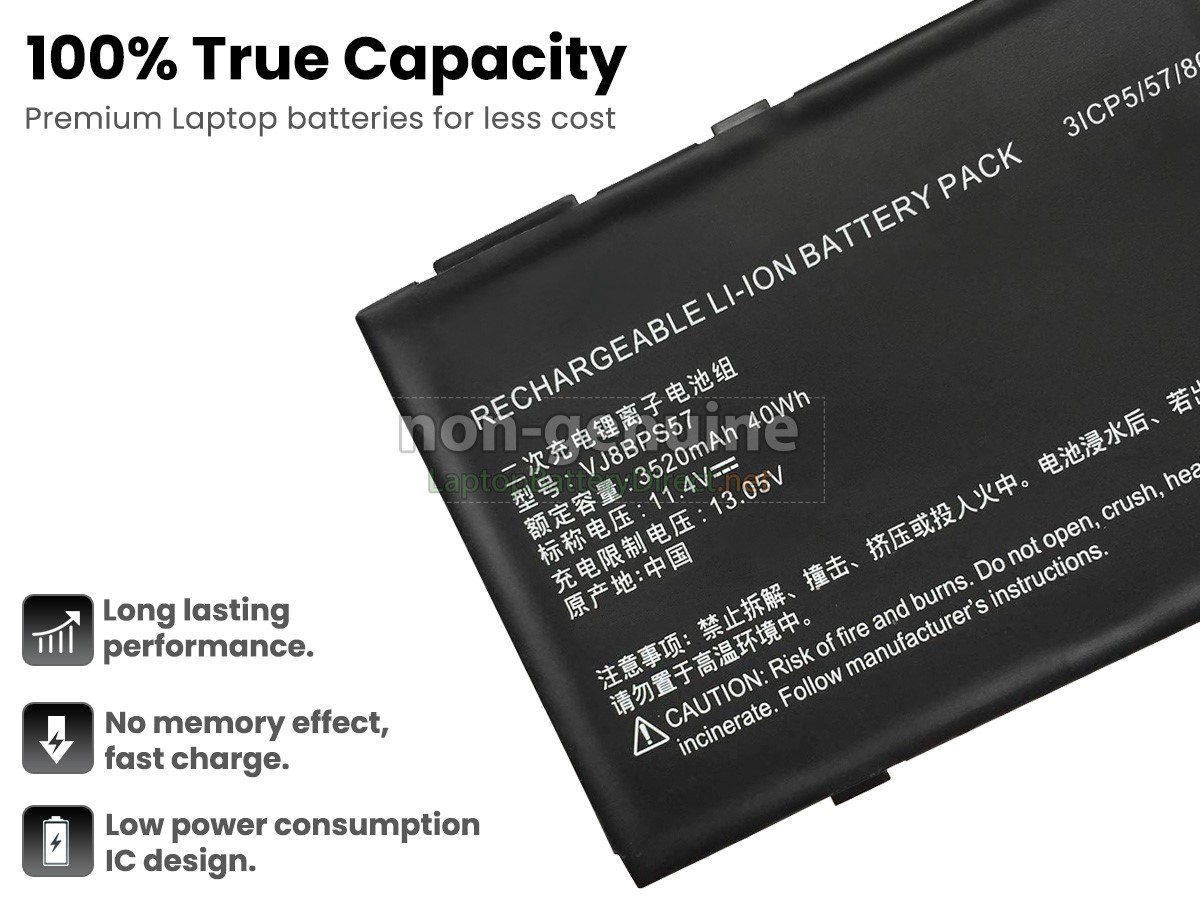 replacement Sony VJ8BPS57 battery
