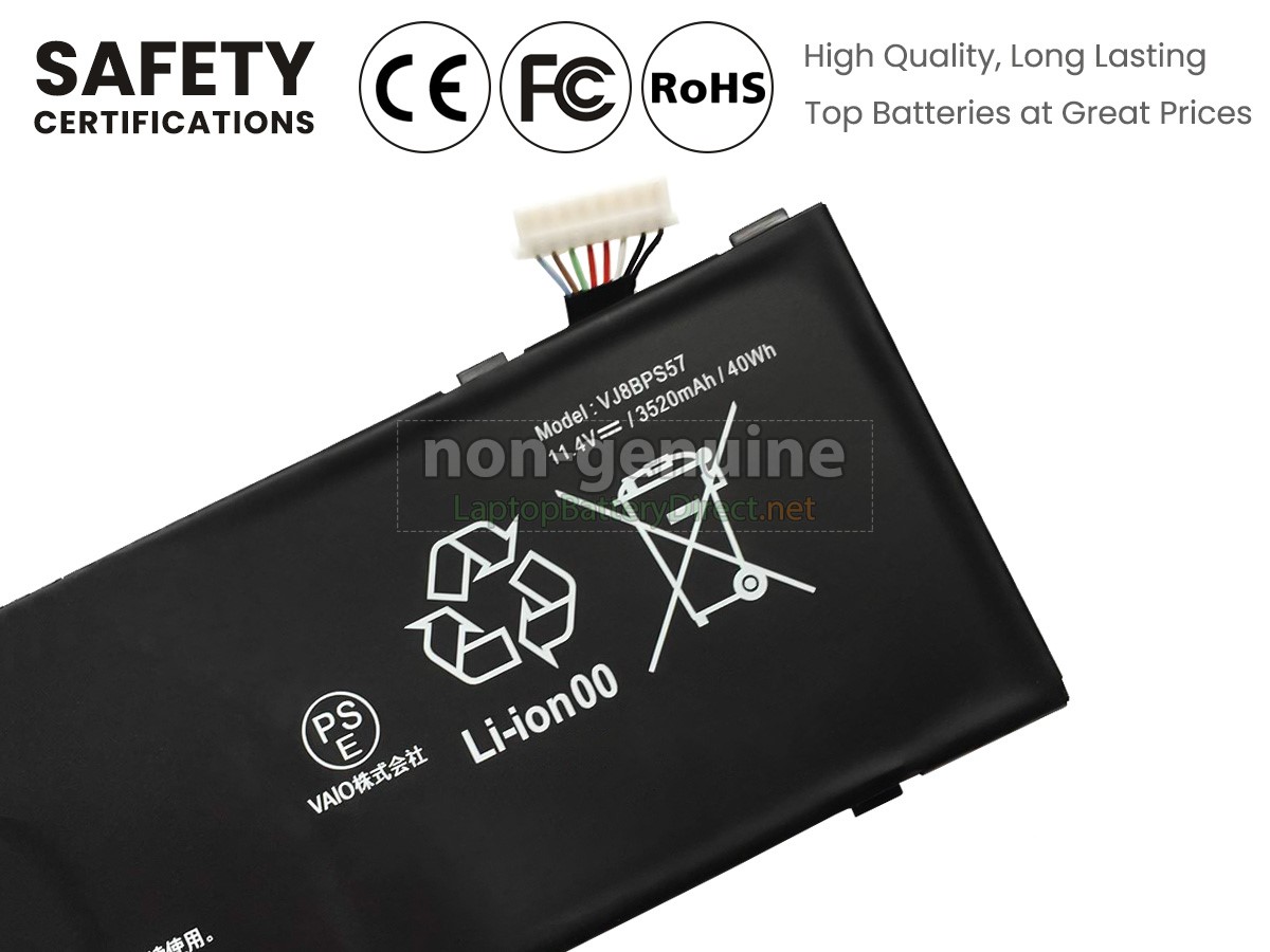replacement Sony VJ8BPS57 battery