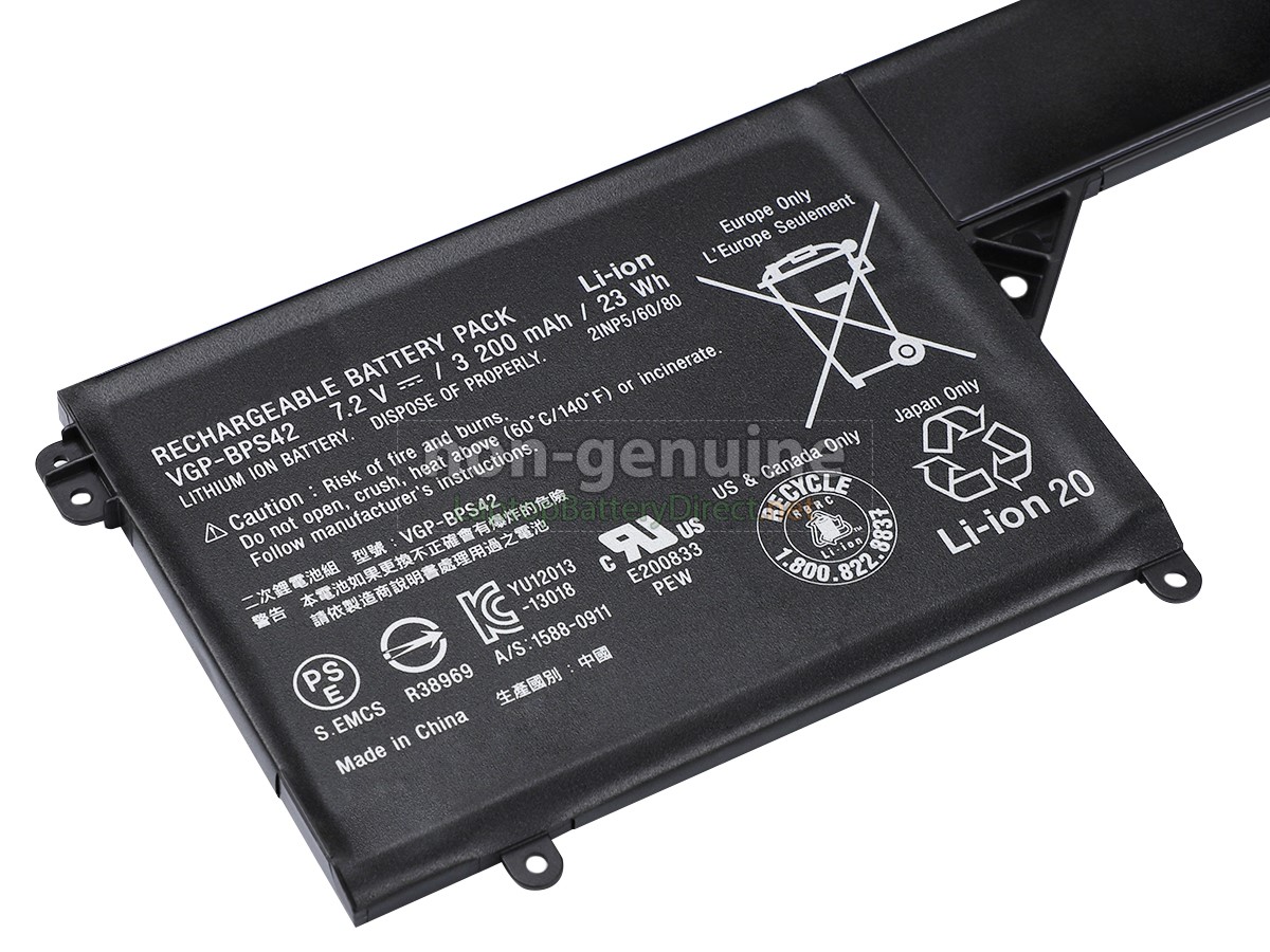 replacement Sony VAIO SVF11N18CW battery