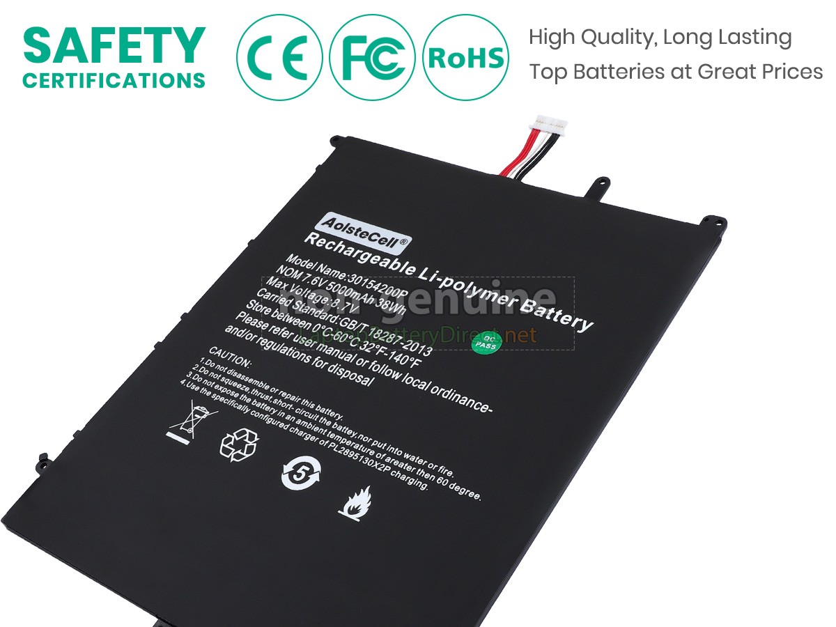 replacement Teclast F15S battery