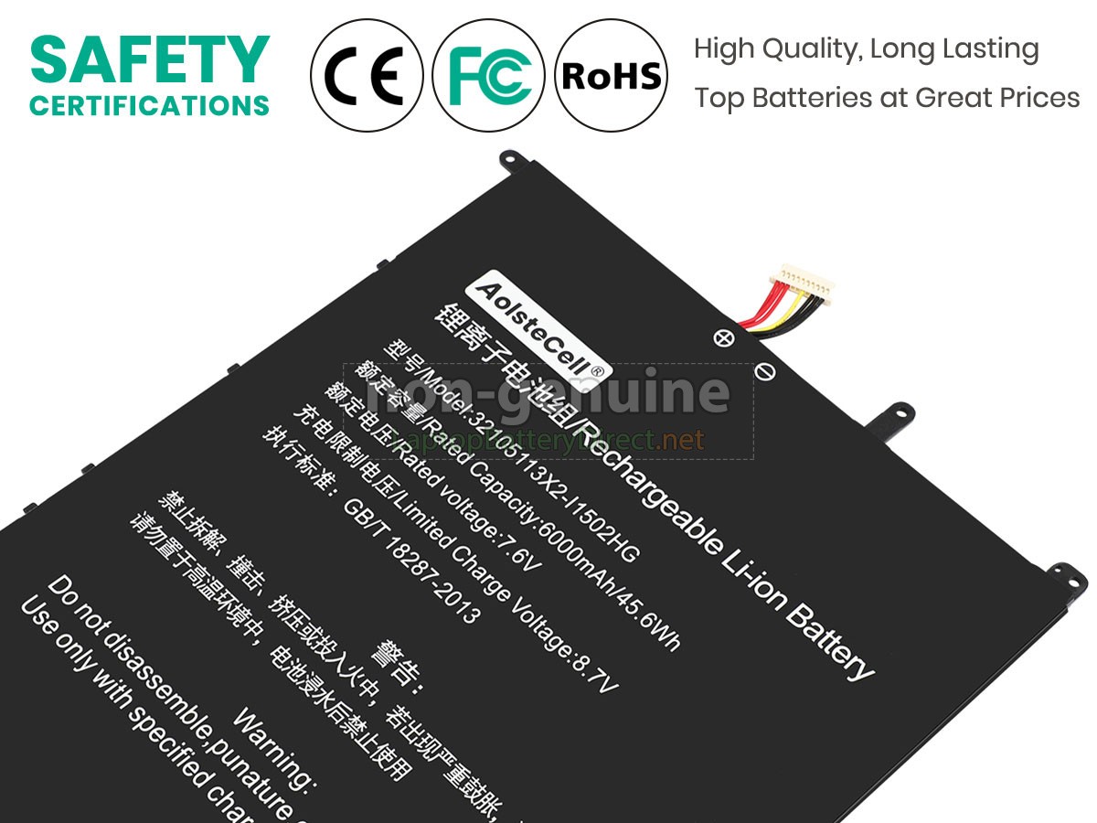 replacement Teclast F15S battery