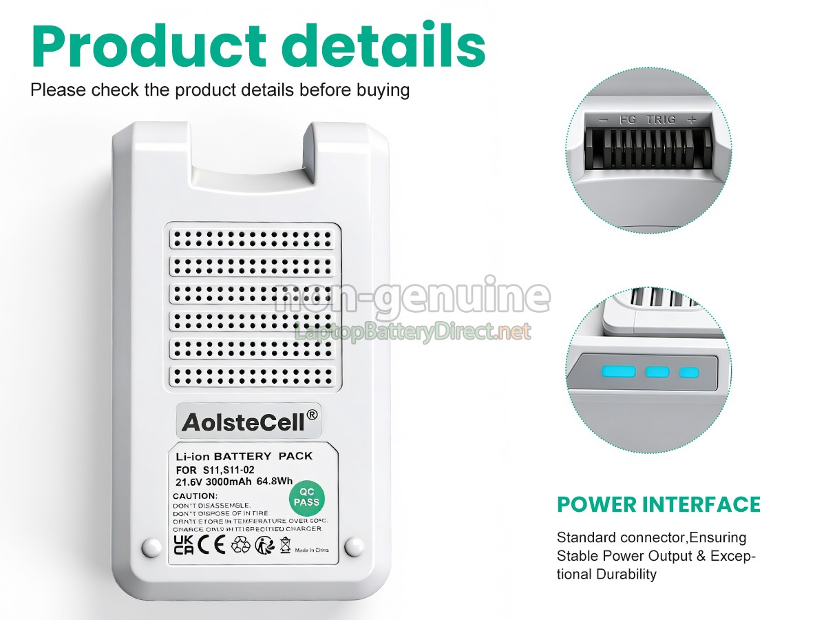 replacement Tineco PURE ONE S11 battery