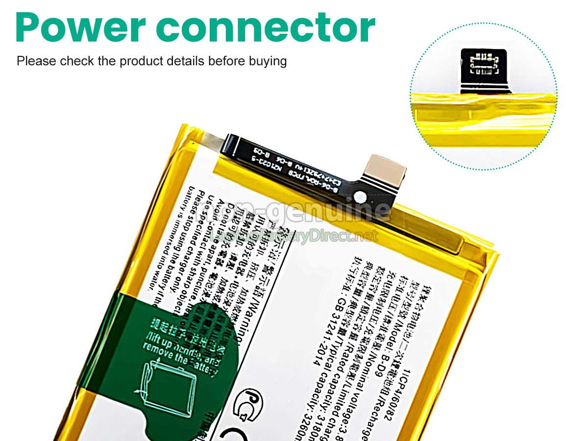 replacement Vivo V9 PRO battery