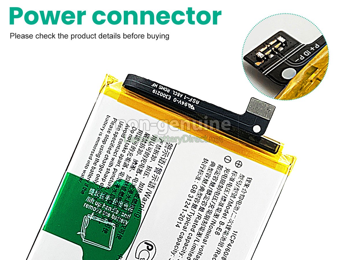 replacement Vivo B-E8 battery