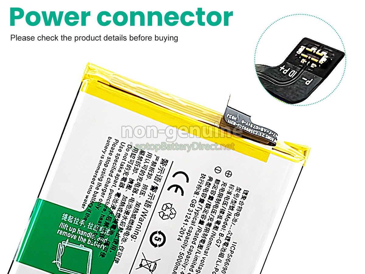 replacement Vivo Z5X battery