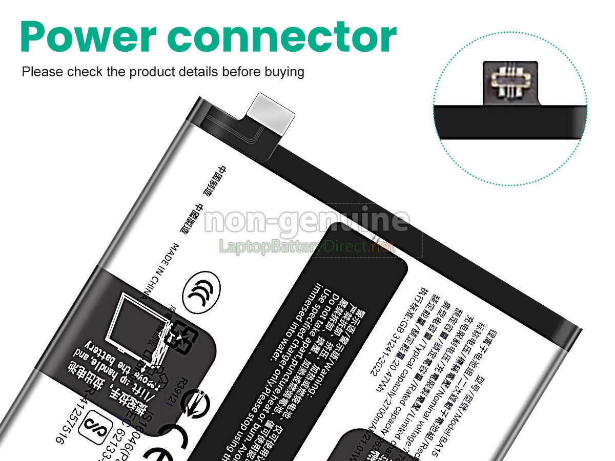 replacement Vivo BA15 battery