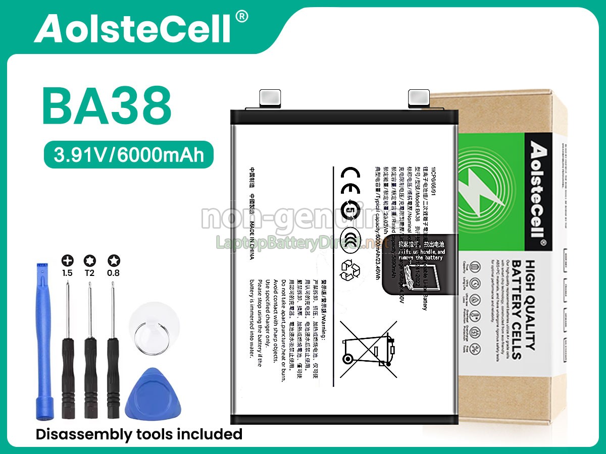 replacement Vivo BA38 battery