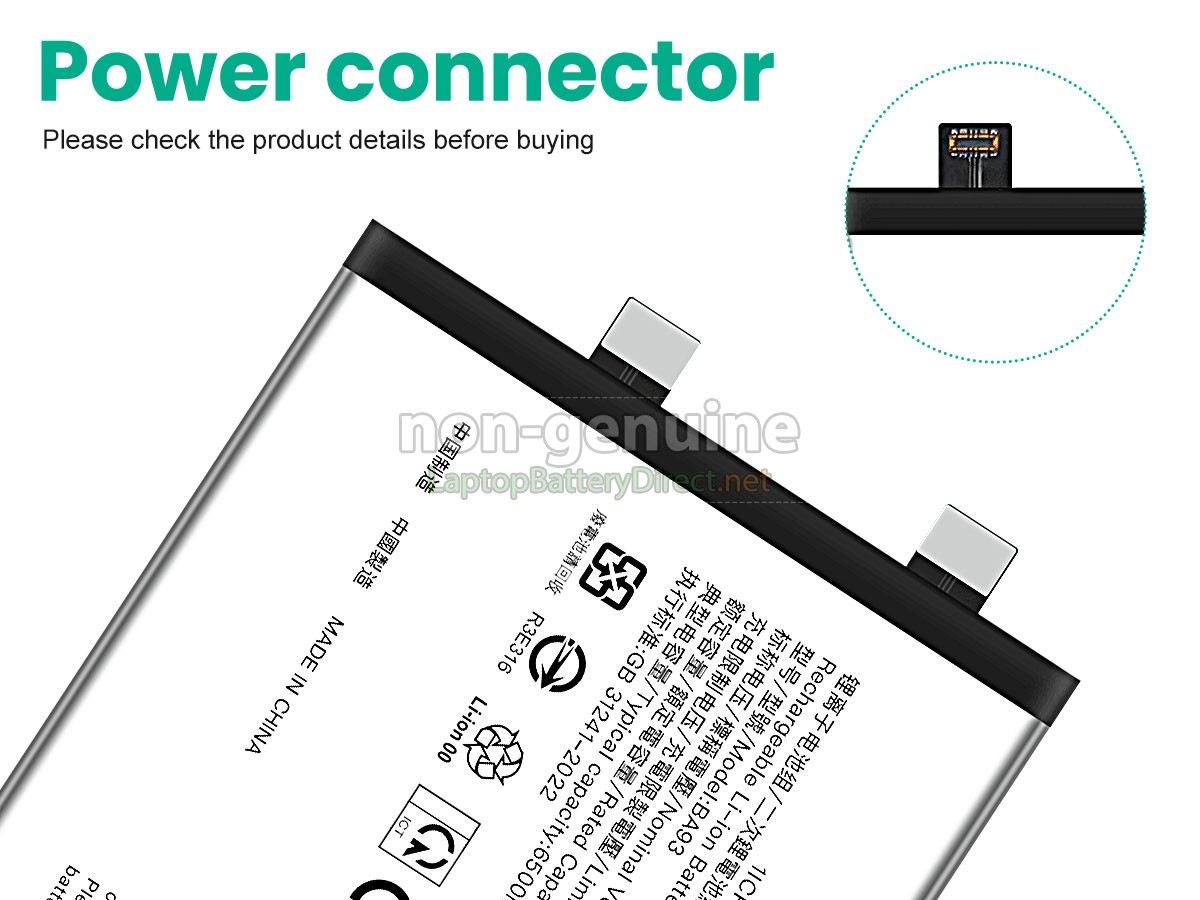replacement Vivo BA93 battery