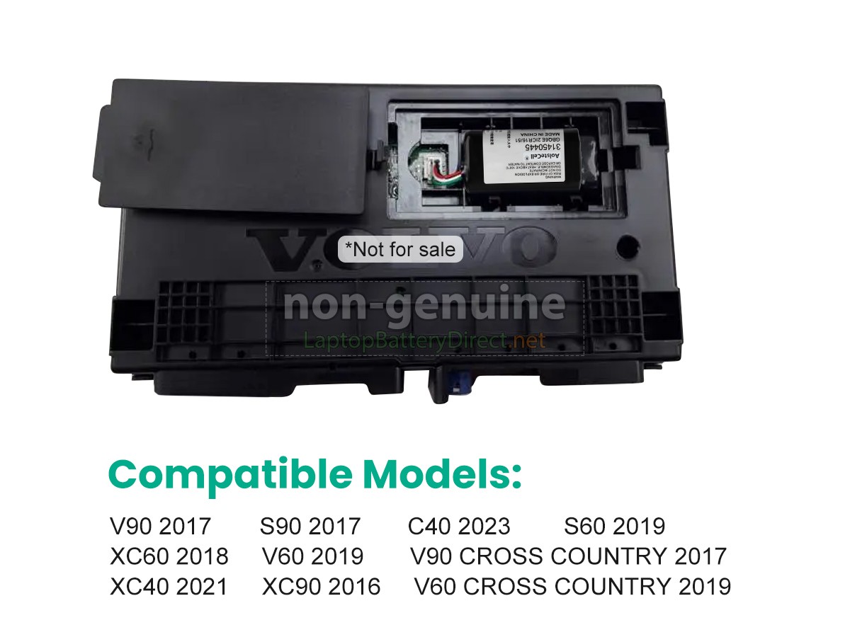 replacement Volvo S60 2019 battery