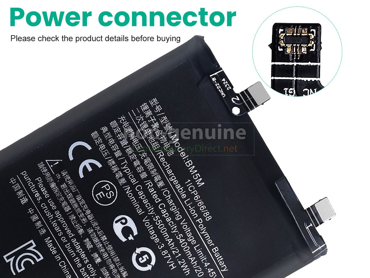 replacement XiaoMi BM5M battery