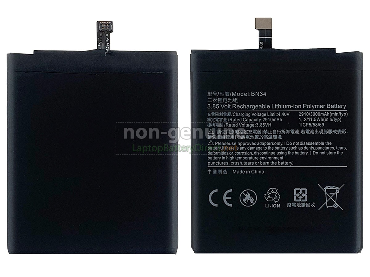 replacement XiaoMi BN34 battery