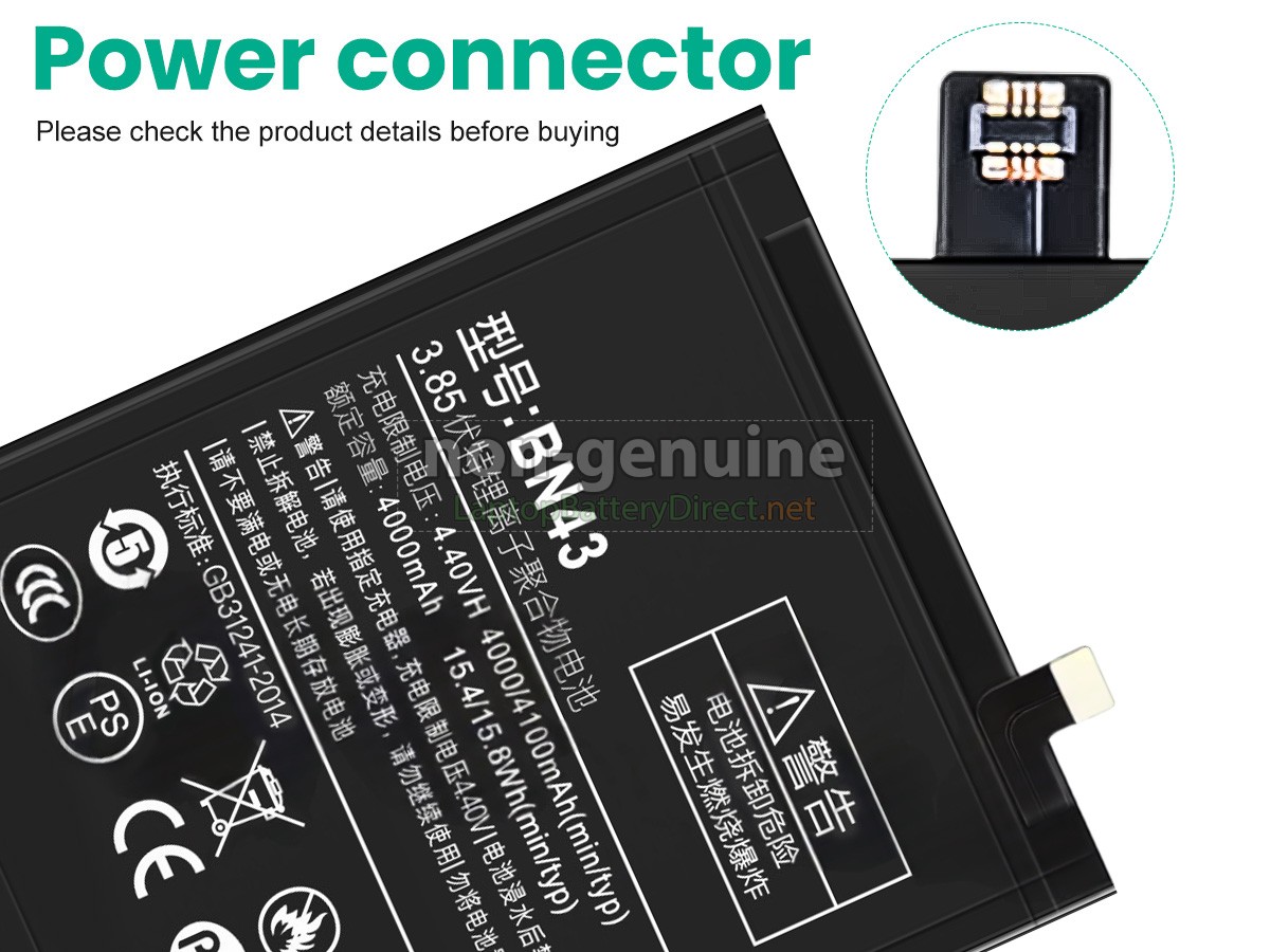 replacement XiaoMi NOTE4 PRO battery