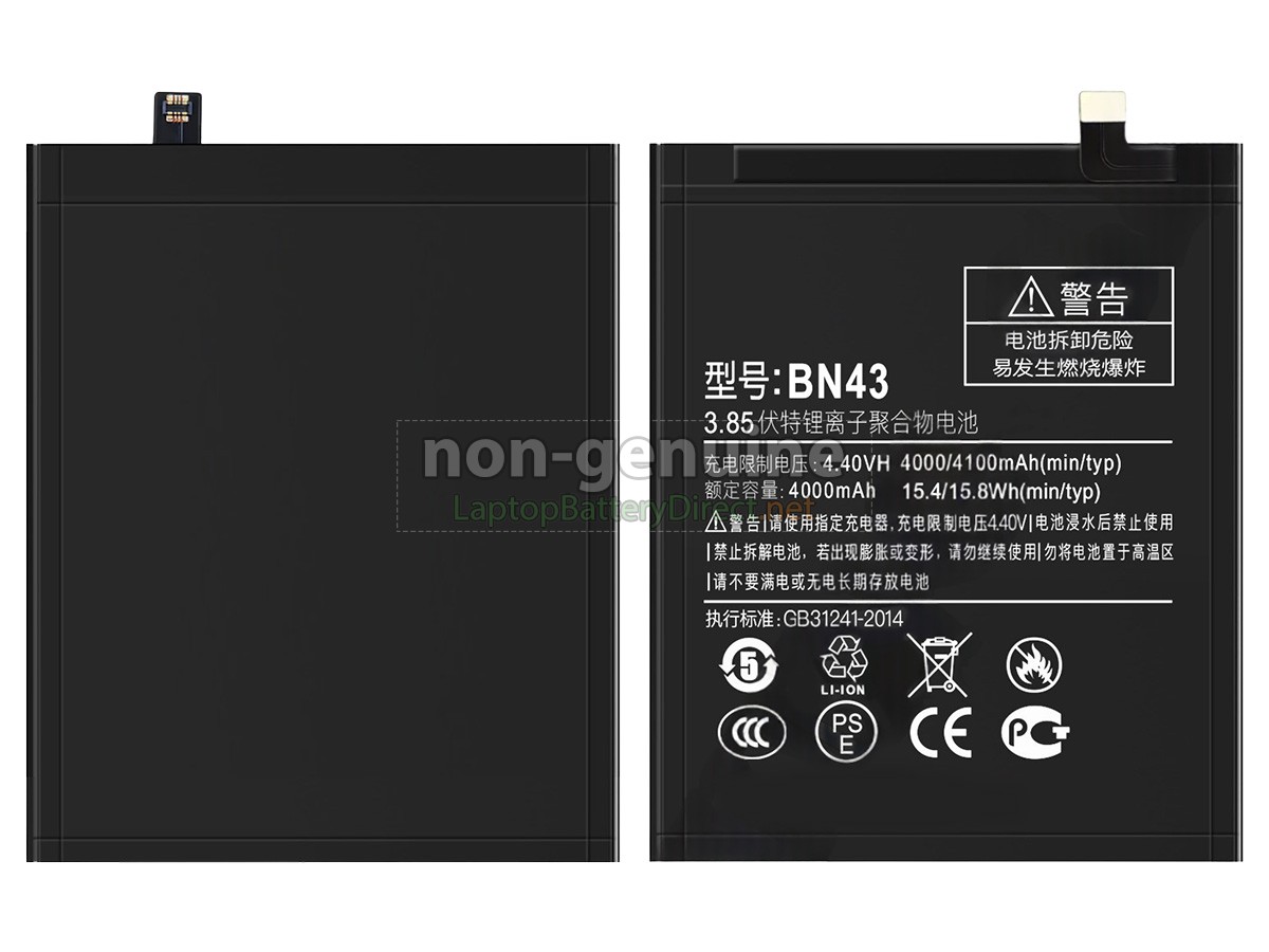 replacement XiaoMi NOTE4 PRO battery