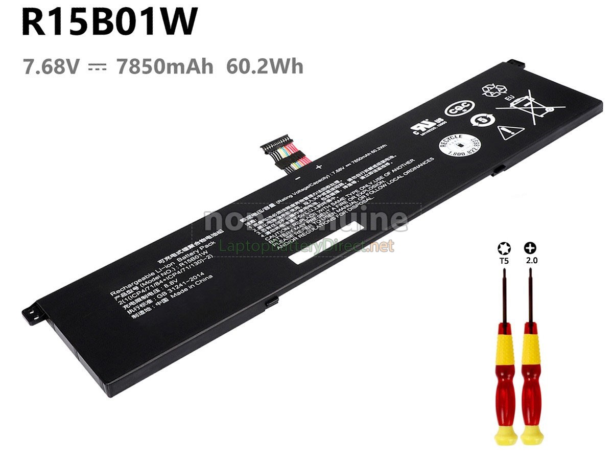 replacement XiaoMi R15B01W laptop battery