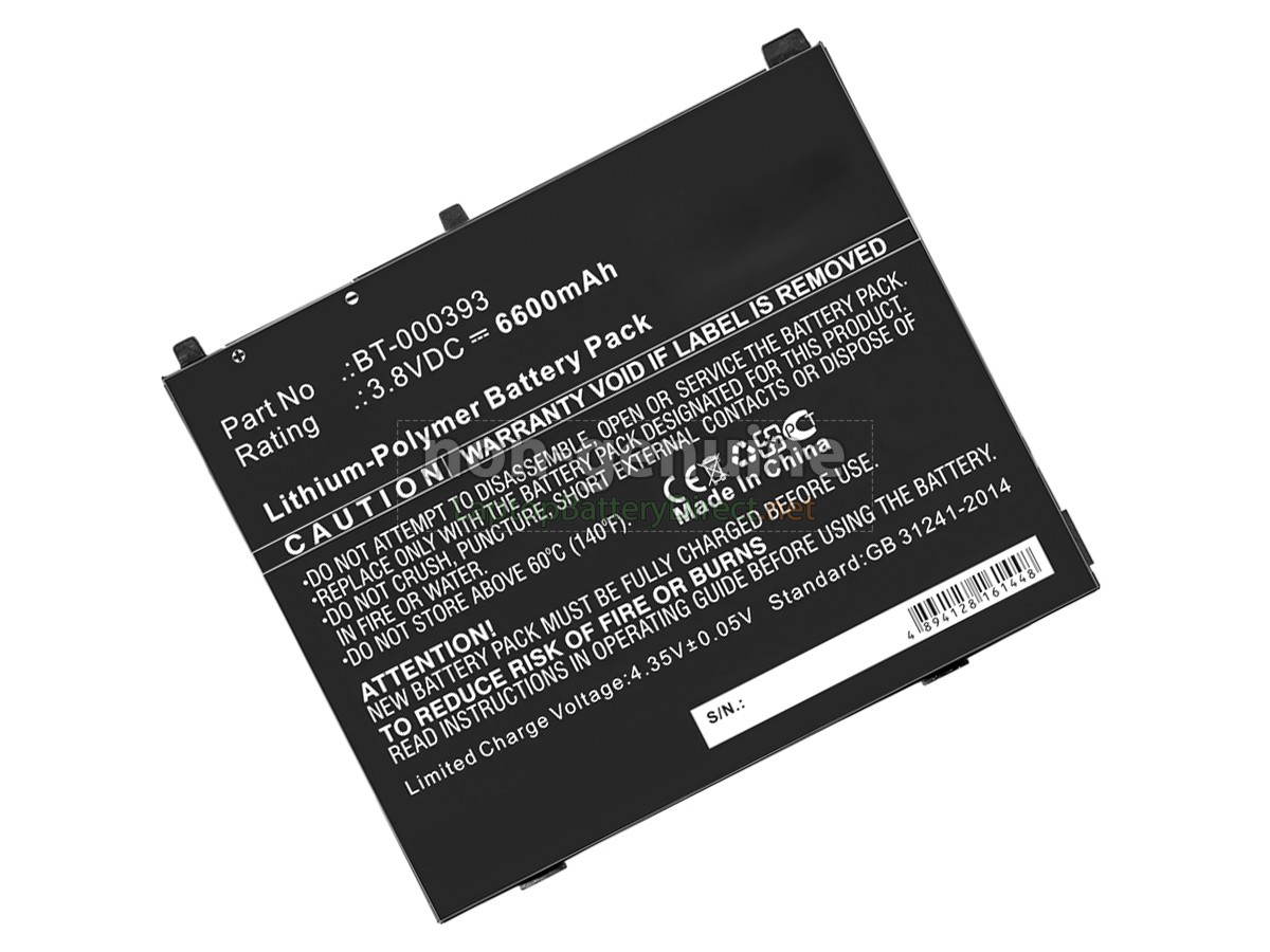 replacement Zebra BT-000393 battery