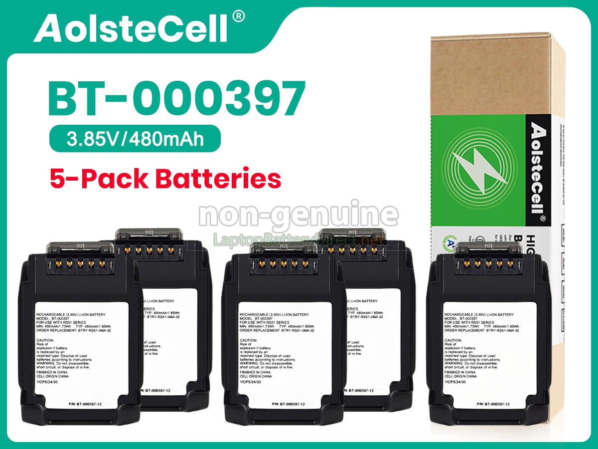 replacement Zebra RS6100 BLUETOOTH RING SCANNER battery